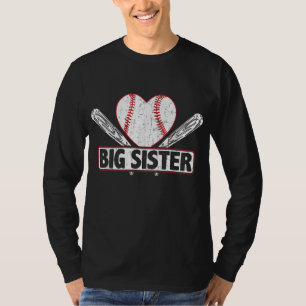 Baseball Big Sister Match Familie Softball Baseb T-Shirt