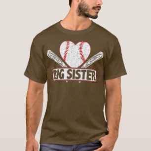 Baseball Big Sister Match Familie Softball Baseb T-Shirt