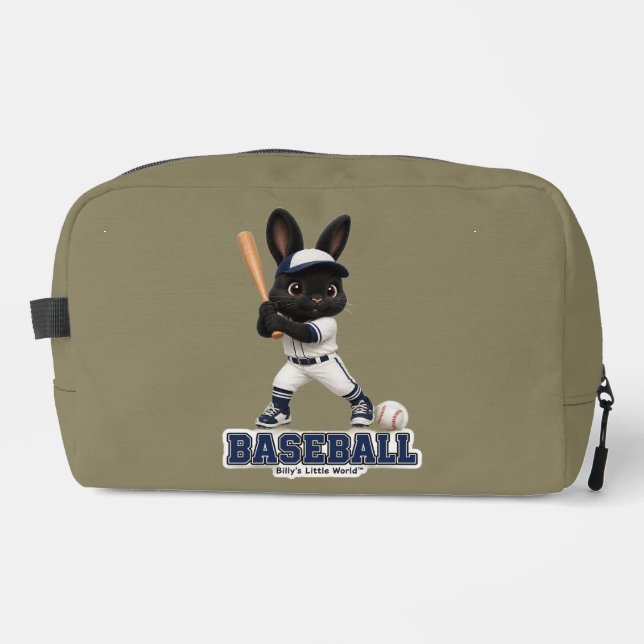Baseball Billy the Rabbit™ Sportserie Waschbeutel (Vorderseite)