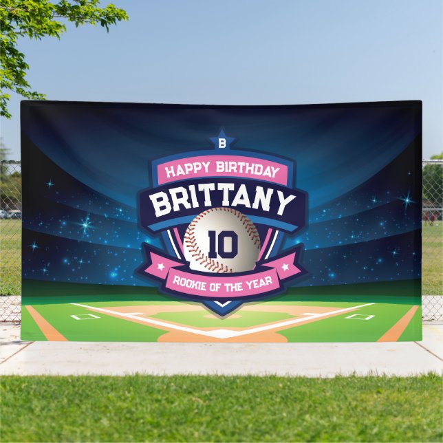 Baseball Birthday banner backdrop (Außenbereich)
