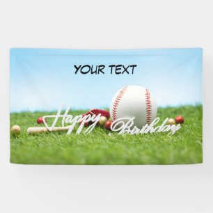 Baseball-Birthday-Banner mit Ihrem Text Banner