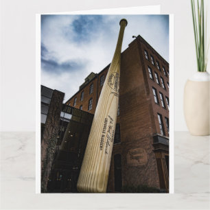 BASEBALL BIRTHDAY LOUSIVILLE GREETING CARD KARTE