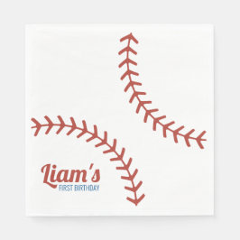 Baseball Birthday Napkins Serviette