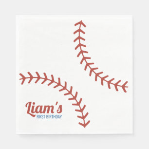 Baseball Birthday Napkins Serviette