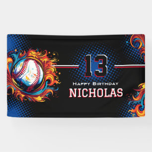 Baseball-Birthday-Party Banner