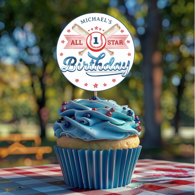 Baseball Birthday Party Gunst Sticker (Baseball Birthday Themed Favor Sticker)