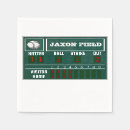 Baseball Birthday|Scoreboard|PARTY Serviette
