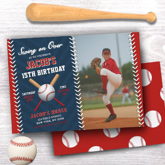 Baseball Birthday | Über Party schwingen Einladung