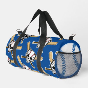 Baseball Bis In Den Tod Muster Blaue Screwball-Gra Duffle Bag