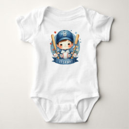 Baseball Bliss Baby Boy Ankündigung Kinderdusche Strampler
