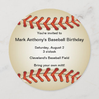 Baseball Bonanza Geburtstagspartei Einladung