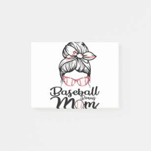 Baseball Bonus Mama Funny Softball Mama Shirt Mutt Post-it Klebezettel
