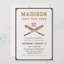 Baseball Boy Erster 1. Geburtstag Foto