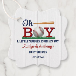 Baseball Boys Babydusche Geschenkanhänger
