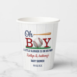 Baseball Boys Babydusche Pappbecher