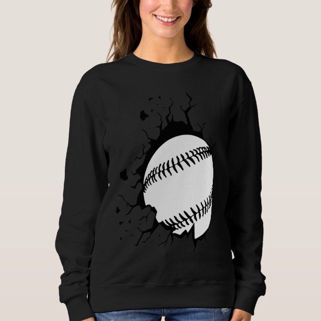 Baseball breakthrough for baseball players sweatshirt (Vorderseite)