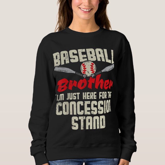 Baseball Brother Konzession Stand Familie Matching Sweatshirt (Vorderseite)