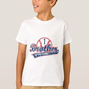 Baseball Bruder des Rookie 1. Geburtstags-Party T-Shirt