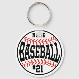Baseball-Button-Baseball-Team Schlüsselanhänger