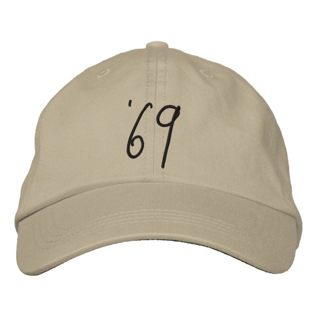 Baseball Cap 1969 Bestickte Baseballkappe (Vorderseite)