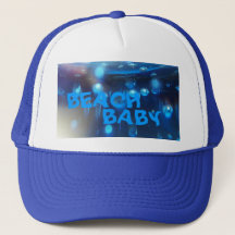 Baseball Cap (Blue BEACH BABY) RFPMDesign ©️ 2012