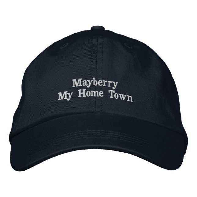 Baseball Cap - Mayberry My Zuhause Town Bestickte Baseballkappe (Vorderseite)