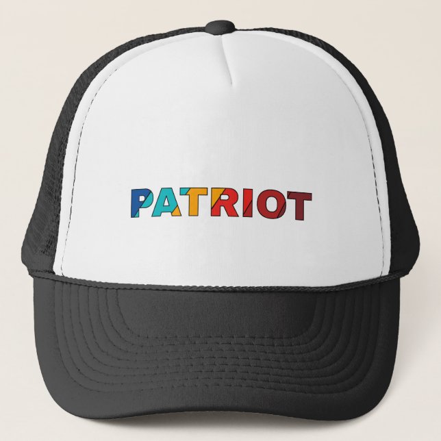 Baseball Cap: Patriot Truckerkappe (Vorderseite)