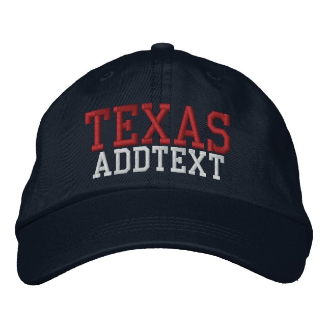 Baseball Cap -TEXAS - SRF Bestickte Baseballkappe (Vorderseite)