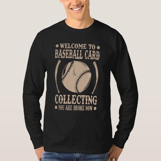 Baseball Card Collecting Dad Baseball Card Collect T-Shirt (Vorderseite)