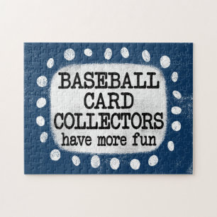 Baseball Card Sammler mehr Spaß Jigsaw Puzzle