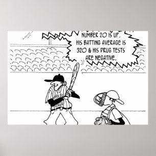 Baseball-Cartoon 4879 Poster