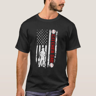 Baseball Catcher Dad eines Baseball Catcher Vaters T-Shirt