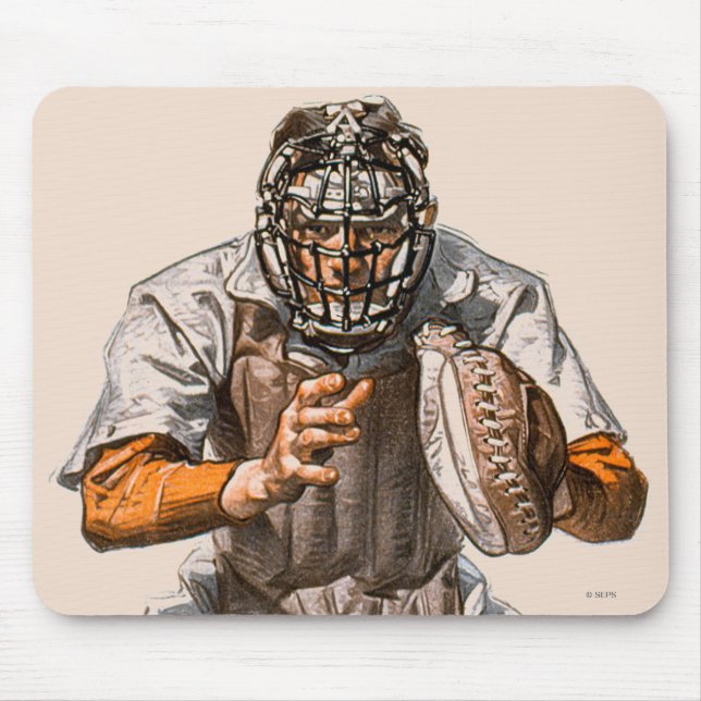 Baseball Catcher Mousepad (Vorne)