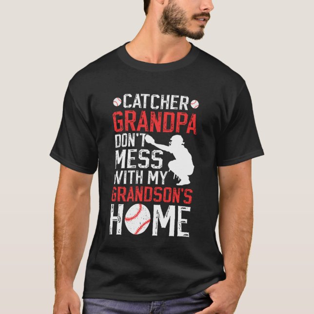Baseball Catcher Opa Lustiger Baseball Catcher Gr T-Shirt (Vorderseite)