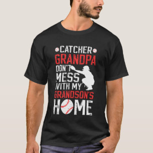 Baseball Catcher Opa Lustiger Baseball Catcher Gro T-Shirt