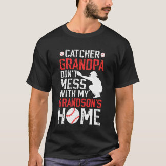 Baseball Catcher Opa Lustiger Baseball Catcher Gro T-Shirt