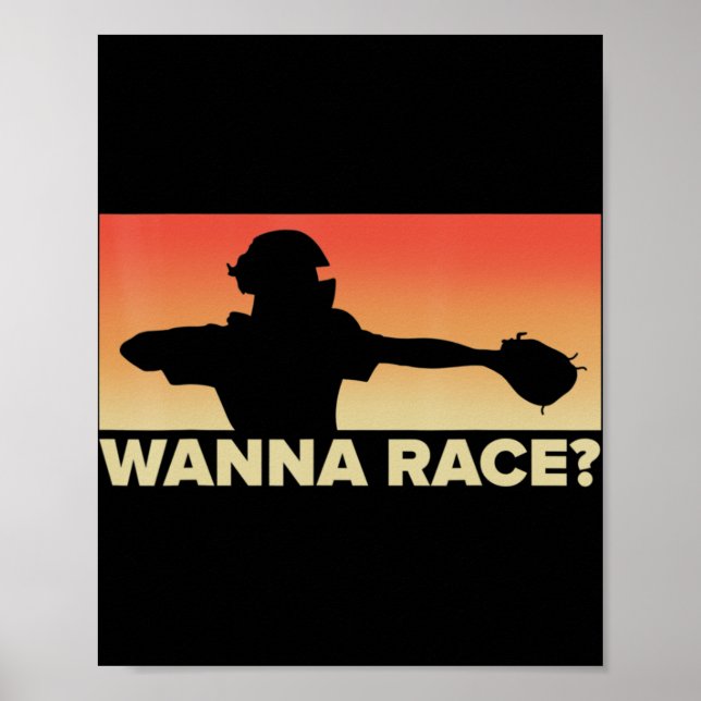 Baseball Catcher Wanna Rennen Geschenk, Baseball G Poster (Vorne)