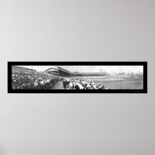 Baseball Chicago Pitt Foto 1908 Poster