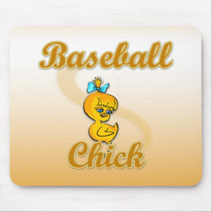 Baseball Chick Mousepad