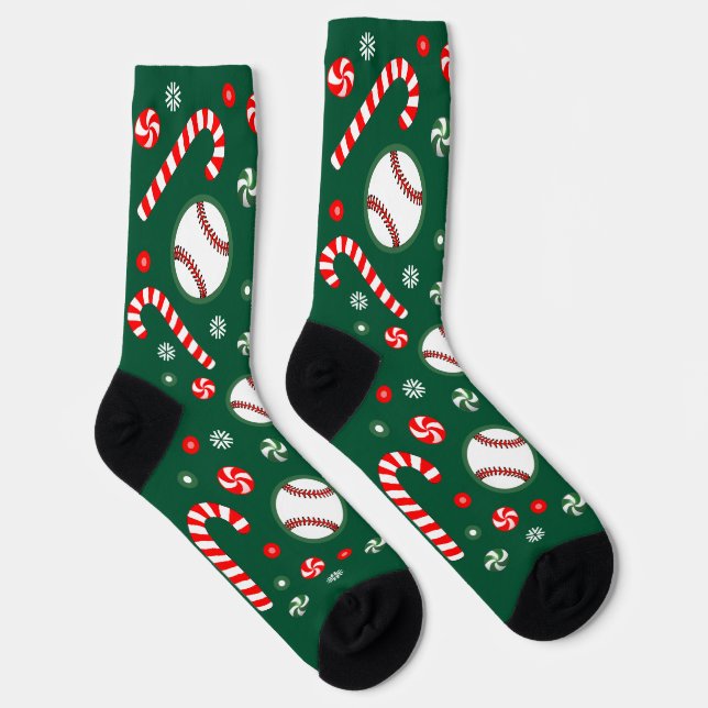 Baseball Christmas Holiday Gifts Socken (Rechts)