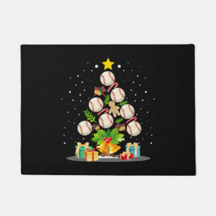 Baseball Christmas Tree Fußmatte