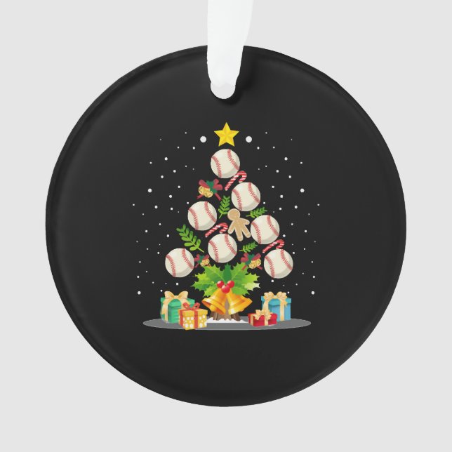 Baseball Christmas Tree Ornament (Vorderseite)