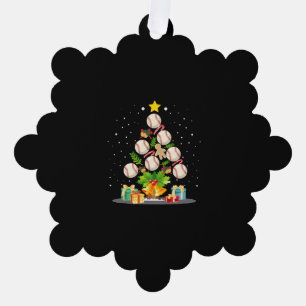 Baseball Christmas Tree Ornament Karte