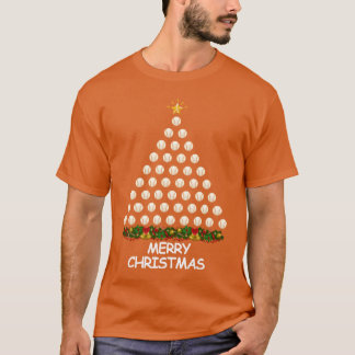Baseball Christmasree Frohe Weihnachtsgeschenk T-Shirt
