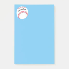 Baseball-Coach-Add-Name 4x6 Post-it Klebezettel