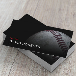 Baseball Coach Beruflich Sport Instructor Visitenkarte