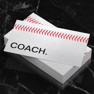 Baseball Coach Beruflich Sports Visitenkarte