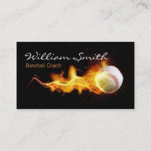 Baseball Coach Business Card Visitenkarte