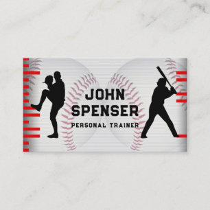 Baseball Coach Business Card Visitenkarte
