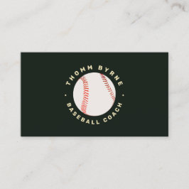 Baseball Coach Business Card Visitenkarte